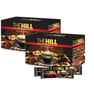 Combo 2 hộp cà phê hòa tan Black Premium - The Hill Coffee - 18g x 16 gói x 2 hộp