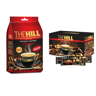 Combo 2 cà phê hòa tan Red Premium + Black Premium - The Hill Coffee - 18g x 22 gói + 18g x 16 gói
