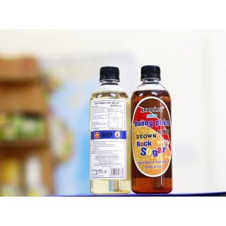 Syrup nước đường phèn Anh Đăng nguyên chất (màu nâu và đen) chai 500 ml (Chai) - SUG023