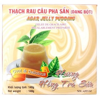 Thạch rau câu pha sẵn Pudding Hồng trà sữa140g (Hộp) - TTT060