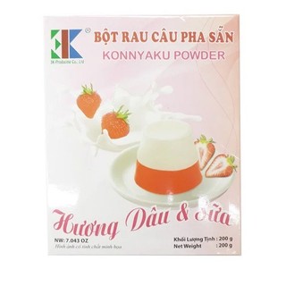 Rau câu 2 màu Dâu & sữa 200g (Hộp) - TTT081