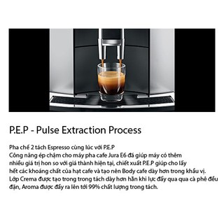 Máy pha cà phê tự động Jura E6 Platinum - MTD001