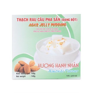 Thạch rau câu pha sẵn Pudding hương Hạnh nhân 140g (Hộp) - TTT062