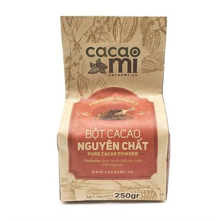 Bột cacao nguyên chất premium cacaomi 250g - bot002
