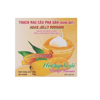 Thạch rau câu pha sẵn Pudding hương Xoài 140g (Hộp) - TTT053