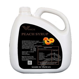Syrup Đào WINGS 2.5 kg (Can) - SWN001