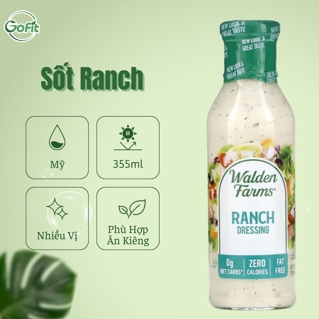 Sốt salad ăn kiêng 0 Calo Thousand Island WALDEN FARMS