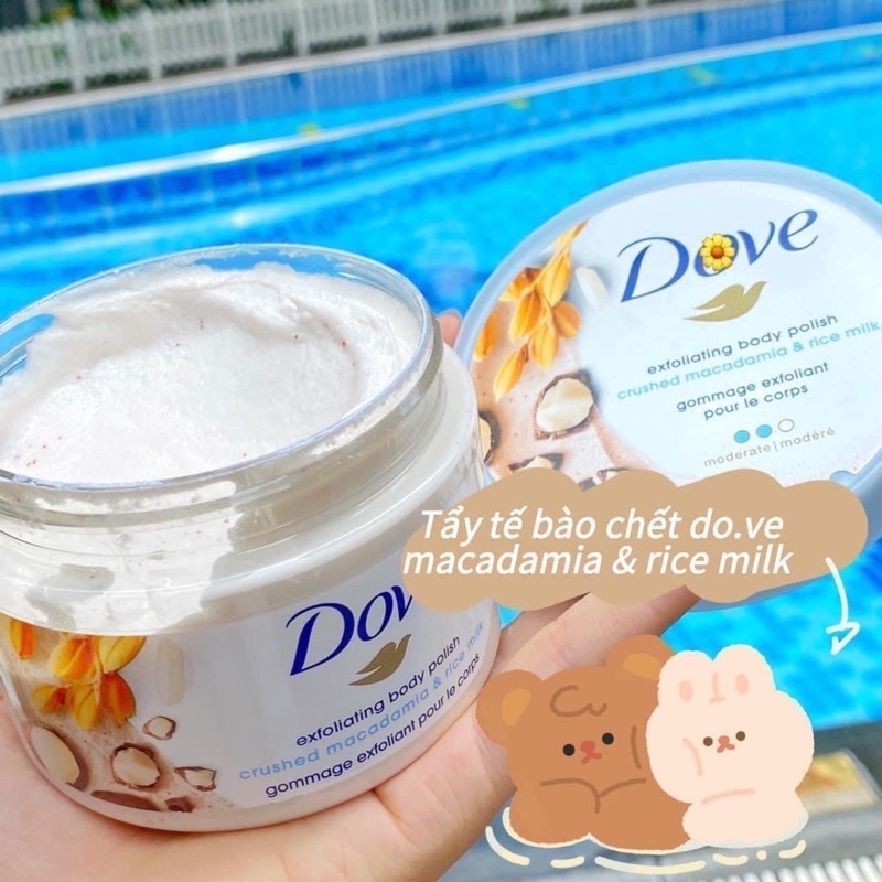 Tẩy Tế Bào Chết Dove Macca Bản Mỹ 298gr