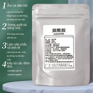 Bột niacinamide b3 dưỡng trắng đều màu da kèm dụng cụ