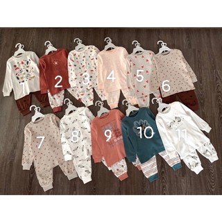 Bộ cotton dài tay dư xịn size nhí