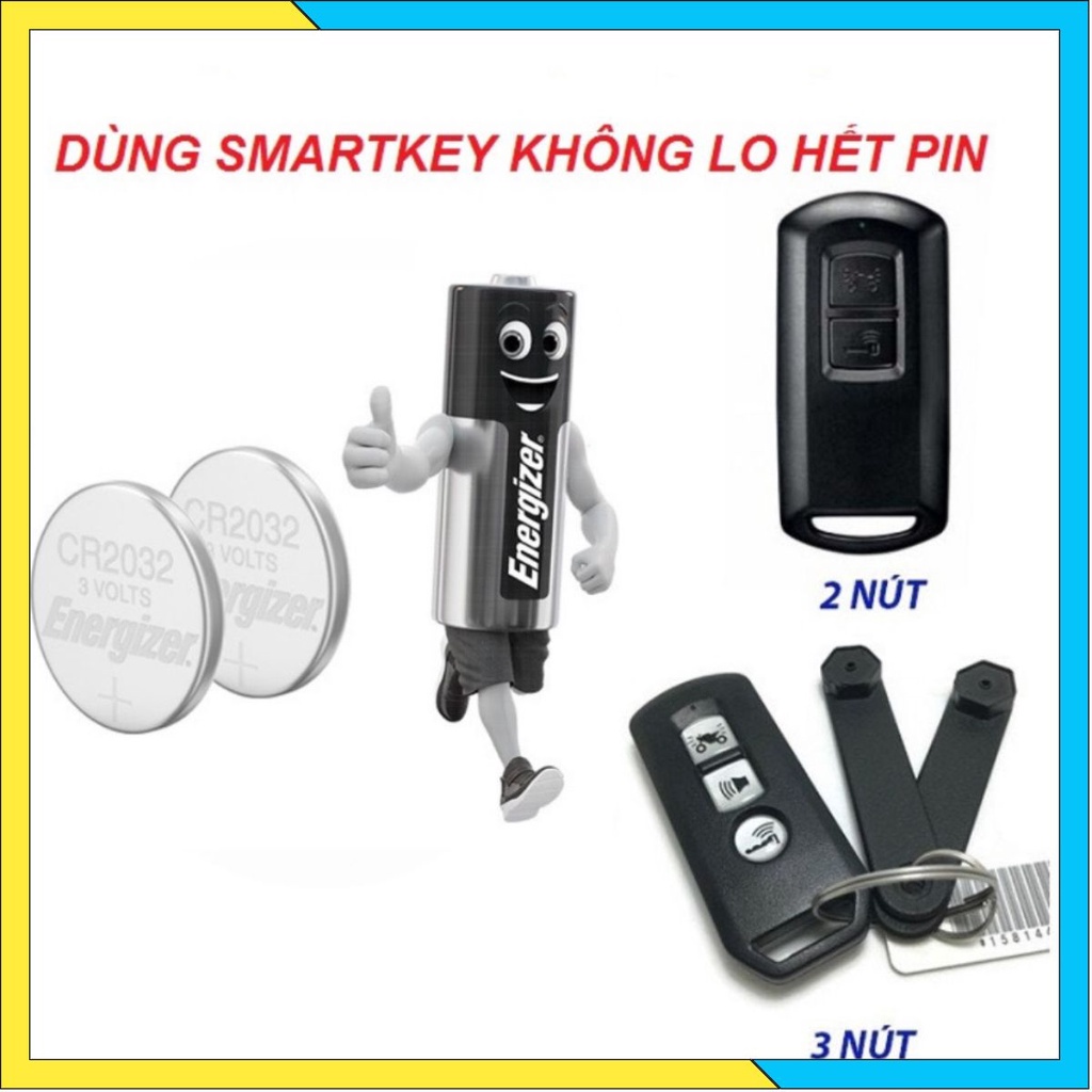 PIN CHÌA KHÓA ĐIỀU KHIỂN SMARTKEY HONDA SH, VISION, LEAD, AB, PCX, VARIO PIN REMOT XE [SALE]