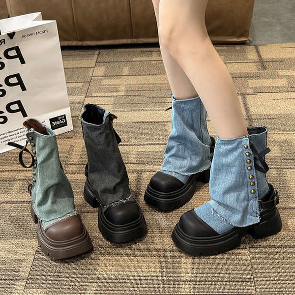 Giày Boot martin Đế Dày Thiết Kế Mới Thời Trang Dành Cho Nữ