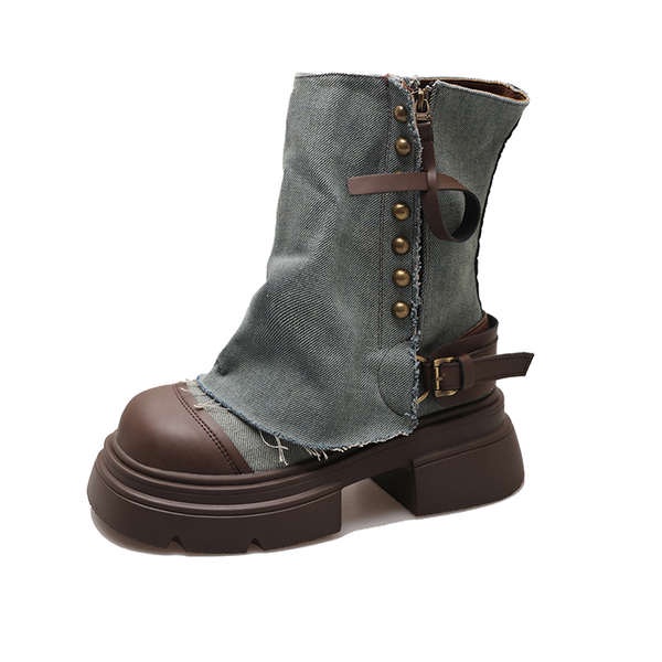 Giày Boot martin Đế Dày Thiết Kế Mới Thời Trang Dành Cho Nữ