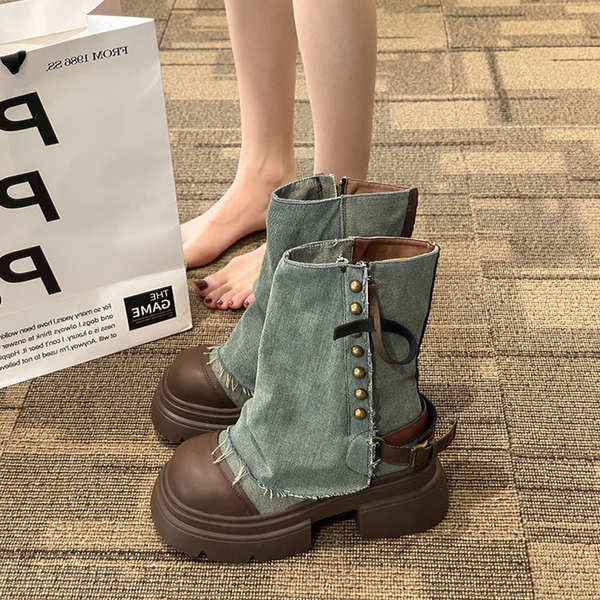 Giày Boot martin Đế Dày Thiết Kế Mới Thời Trang Dành Cho Nữ