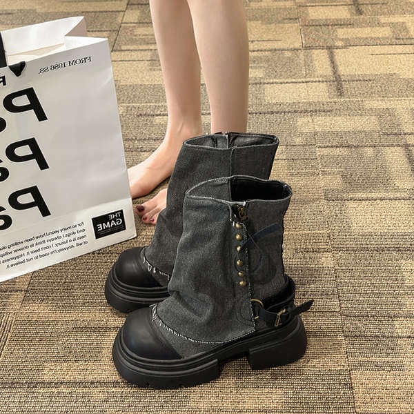 Giày Boot martin Đế Dày Thiết Kế Mới Thời Trang Dành Cho Nữ