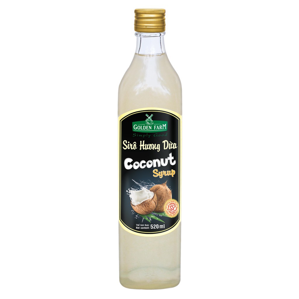 Syrup Golden Farm Dừa  520 ml - SGF029