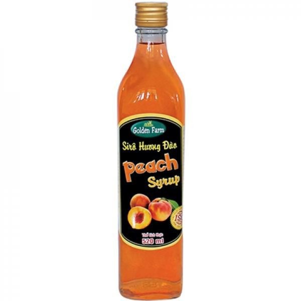 Syrup Golden Farm Vị Đào (Peach Syrup) 520 ml - SGF014