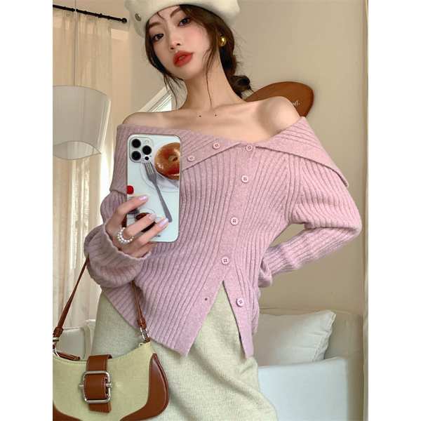 Áo Khoác cardigan Dệt Kim Tay Dài Thời Trang Mùa Thu 2023