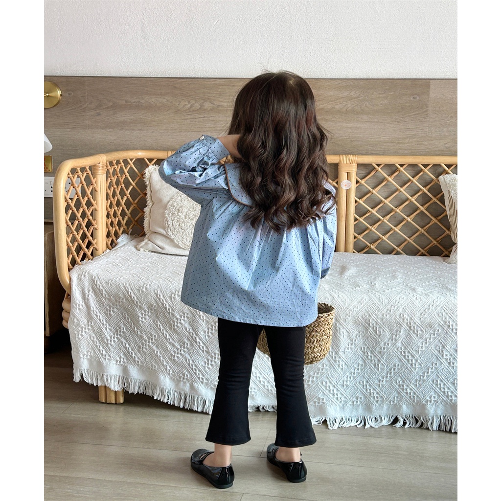 Quần Legging Dài Bé Gái Ống Loe Vải Zip Co Dãn Mạnh, Dễ Phối Đồ - BabyBoo - T2