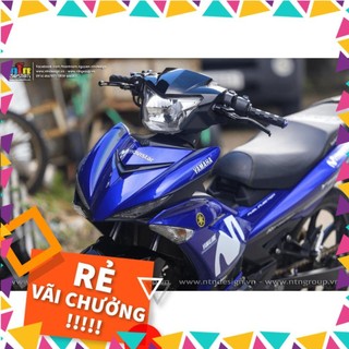 Tem rời dán xe exciter 150 mẫu movistar trắng xanh gp