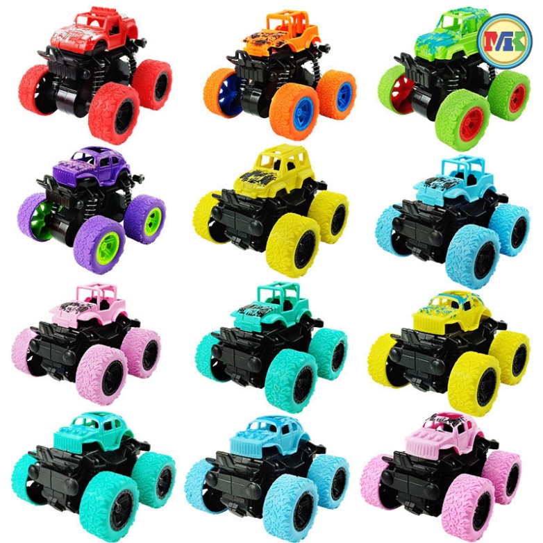 Xe Ô Tô Đồ Chơi Địa Hình – Xe Ô Tô Chạy Đà Quán Tính Giảm Xóc 4 Bánh - Xoay 360 Độ 2 Cầu – An Toàn Cho Bé