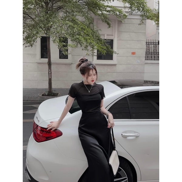 SET ÁO LƯỚI CHÂN VÁY DÀU HOTTREND BIGSIZE SIÊU XINH TỪ 55-100kg