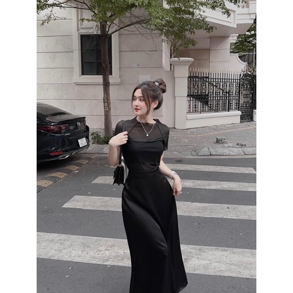 SET ÁO LƯỚI CHÂN VÁY DÀU HOTTREND BIGSIZE SIÊU XINH TỪ 55-100kg