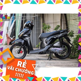 Tem rời Vision - Mẫu xám đen đơn giản