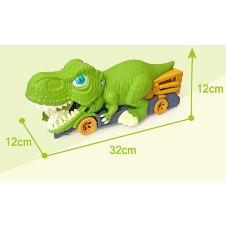 ĐỒ CHƠI KHỦNG LONG NUỐT 6 Ô TÔ SIÊU HÓT HÍT CHO BÉ YÊU