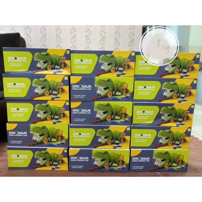 ĐỒ CHƠI KHỦNG LONG NUỐT 6 Ô TÔ SIÊU HÓT HÍT CHO BÉ YÊU