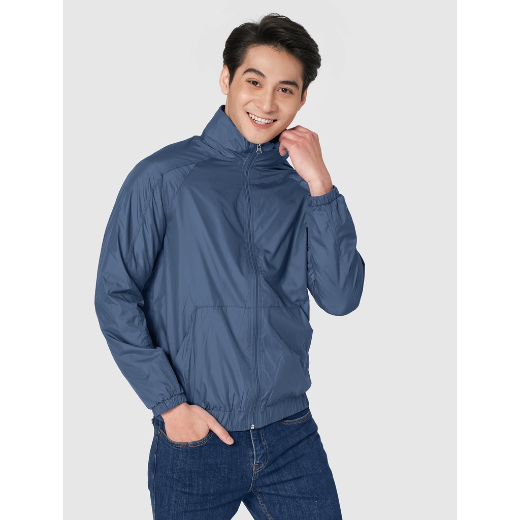 Áo khoác gió nam CANIFA có mũ lót lưới bo gấu bo tay - 8OT21W003