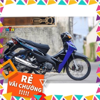 Tem rời wavea 110 2023 - mẫu tem chỉ xanh bạc