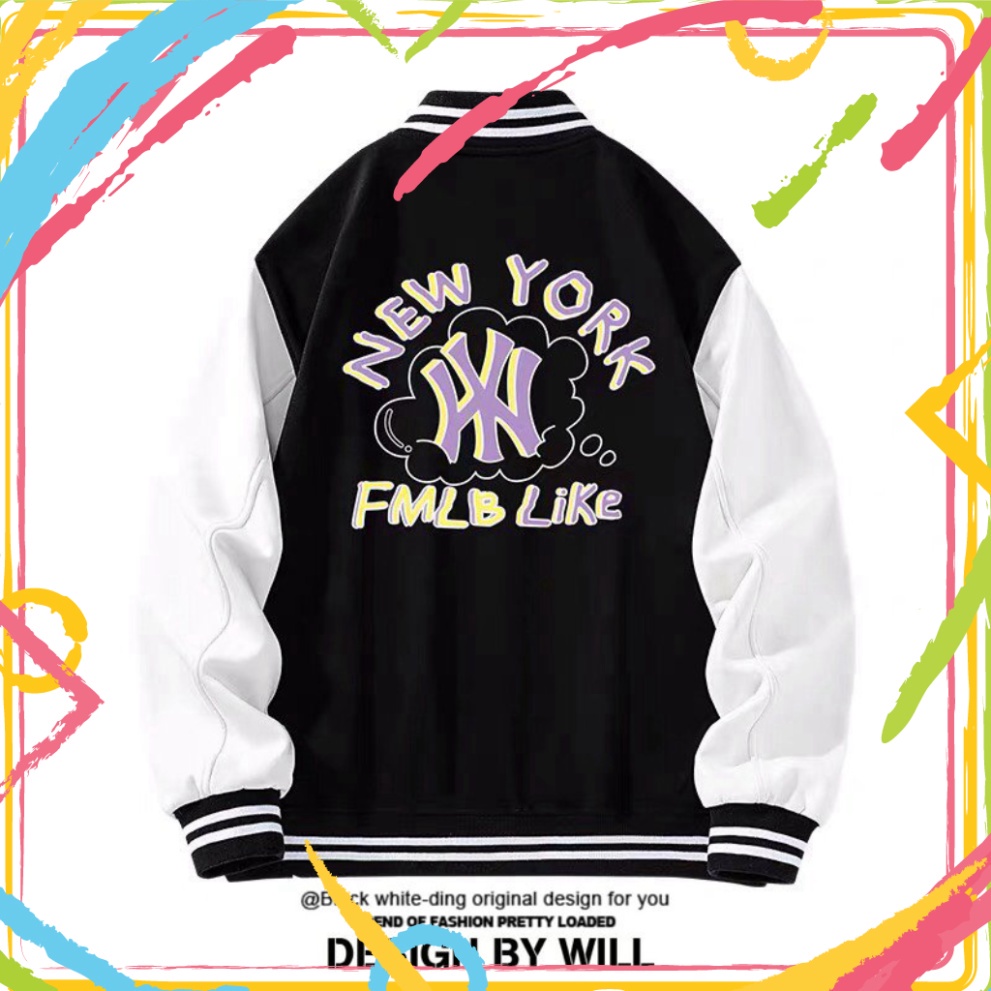 Cao Cấp Áo Khoác Bomber Thành Phố chất nỉ bông cotton MoMo official