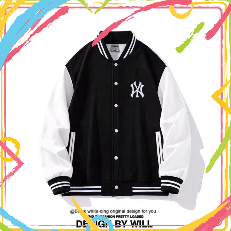 Cao Cấp Áo Khoác Bomber Thành Phố chất nỉ bông cotton MoMo official