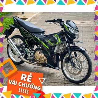Tem rời raider150 fi - mẫu tem xám, xanh lá