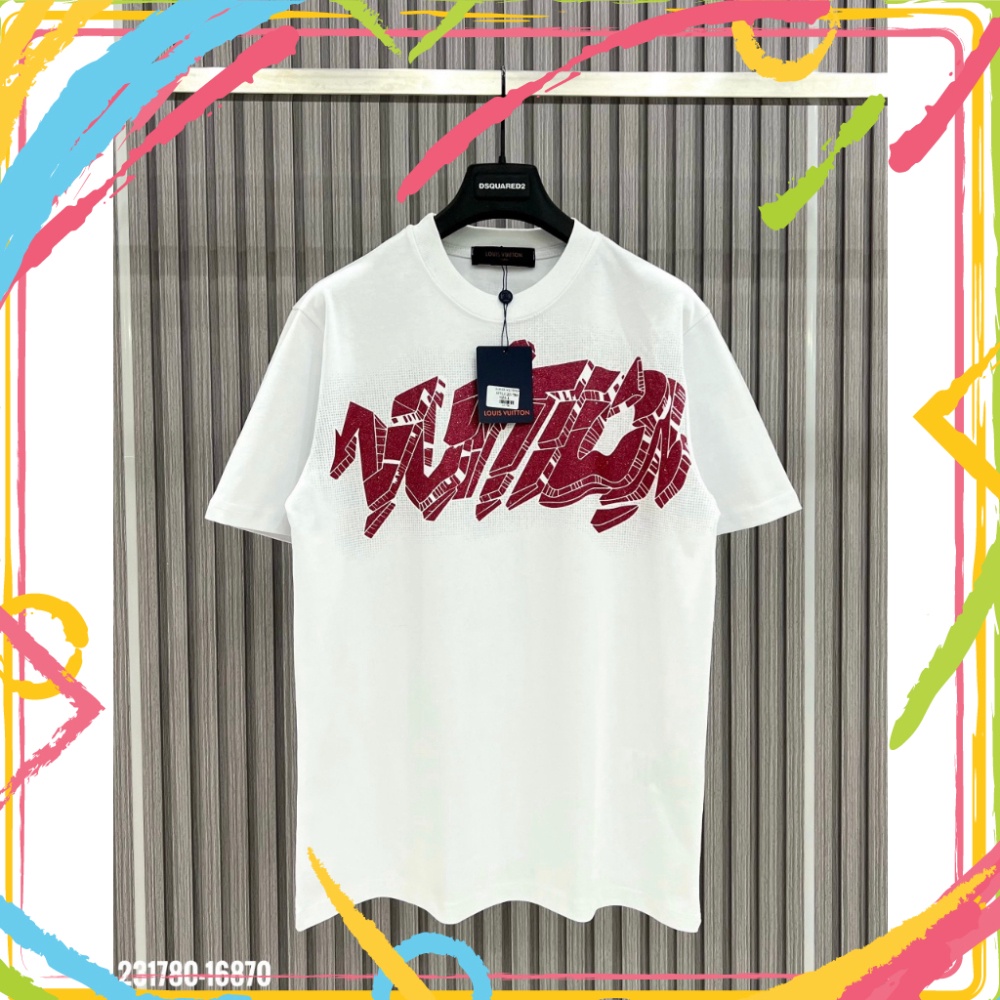 Cao Cấp Áo Phông Nam được được in đè logo nhãn hiệu Chữ lấp lánh lung linh Siêu Đẹp