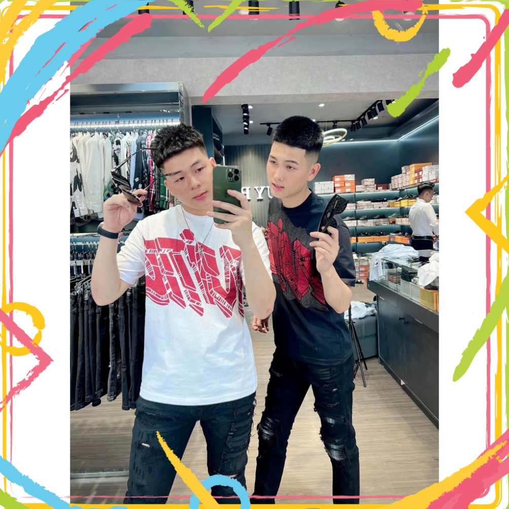 Cao Cấp Áo Phông Nam được được in đè logo nhãn hiệu Chữ lấp lánh lung linh Siêu Đẹp