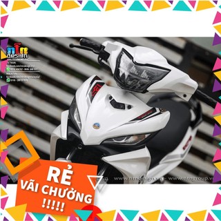 Tem rời dán xe exciter 135 mẫu trắng đen đỏ chữ ex