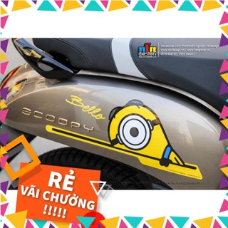 Tem rời Scoopy - Mẫu Minion vàng