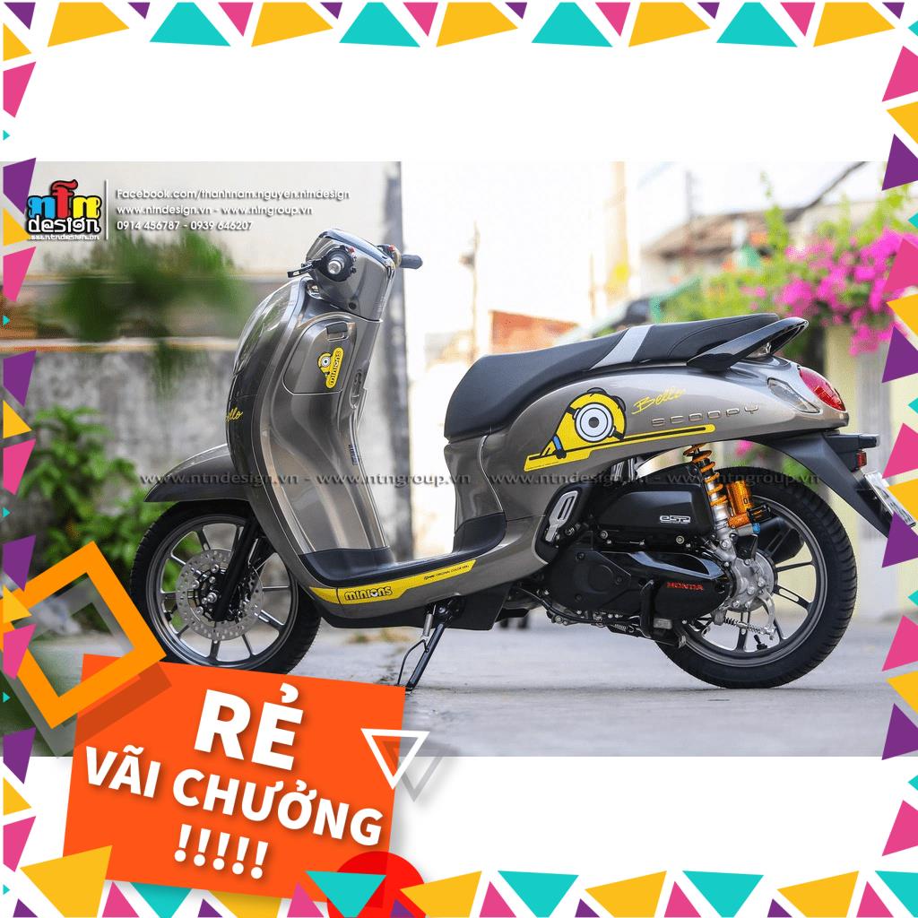Tem rời Scoopy - Mẫu Minion vàng