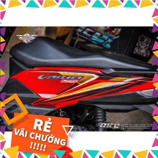 Tem rời dán xe vario 125 2017 mẫu chỉ đỏ đen trắng chấm bi