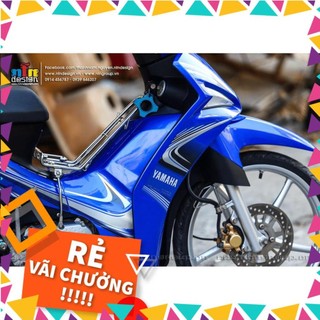 Tem rời dán xe sirius fi 115 mẫu sọc xanh đen trắng
