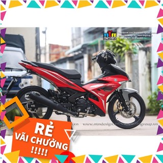 Tem rời dán xe exciter 150 mẫu zin mx king đỏ xám đen
