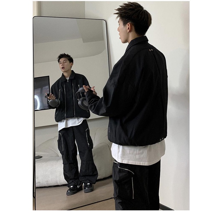 Áo Khoác Nhiều Túi Phong Cách hiphop Thời Trang Mùa Xuân Thu Dành Cho Nam