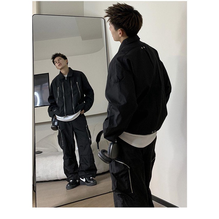 Áo Khoác Nhiều Túi Phong Cách hiphop Thời Trang Mùa Xuân Thu Dành Cho Nam