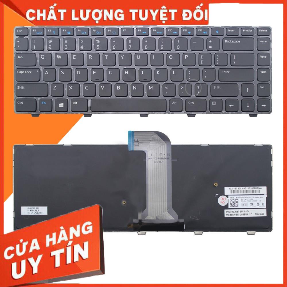 HCM- Bàn phím laptop Dell Inspiron 14 3421 14R 5421 3437 5437, Vostro 1528 2421 2518 2308 2418, Latitude 3440, 15Z-5523