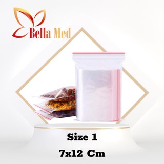 Túi zip chỉ đỏ đựng thực phẩm 1kg - nhiều size lựa chọn