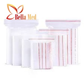 Túi zip chỉ đỏ đựng thực phẩm 1kg - nhiều size lựa chọn