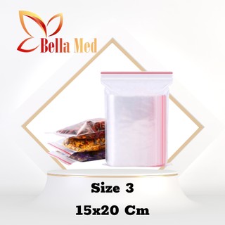Túi zip chỉ đỏ đựng thực phẩm 1kg - nhiều size lựa chọn