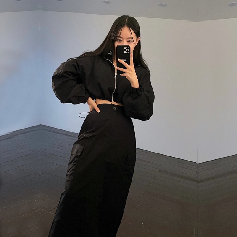 Bộ Gió Thể Thao Nữ Phong Cách Y2k